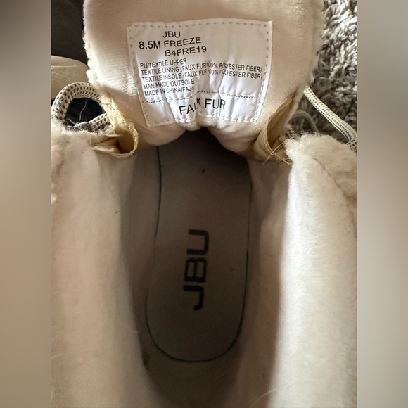 JBU by Jambu Freeze Boots Women’s 8.5M Gray Faux Fur Winter Ankle Hiker Shoes - Picture 6 of 7